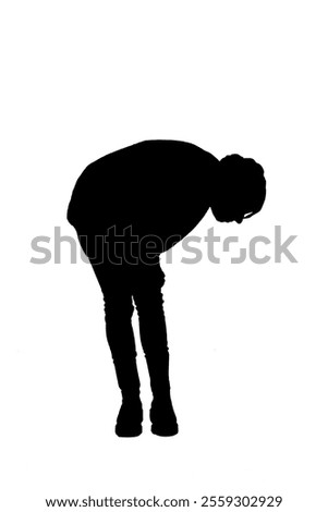 Similar – Image, Stock Photo Crouched woman looking at camera