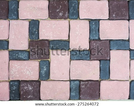 Cement floor tile pattern