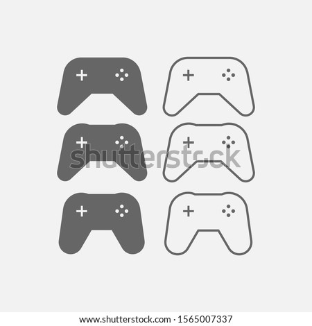 Joystick icon vector, Game symbol flat vector isolated on gray background. Simple vector illustration for graphic and web design.