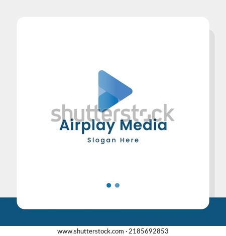 Airplay Media Logo Template Design 