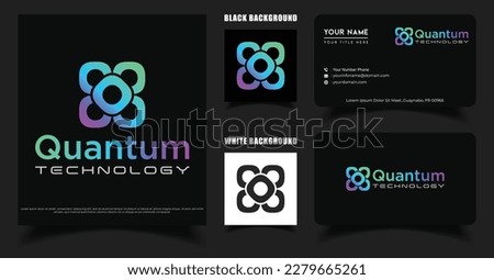 Crypto Digital Lab With Molecule Element For Token Or Technology logo Vector Design