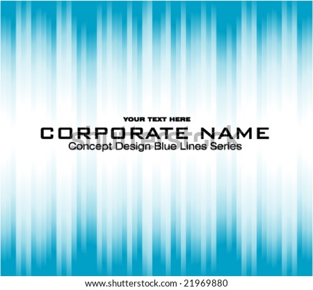 VECTOR Blue lines Concept for this corporate flayer or idcard