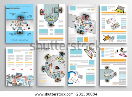 Set of Flyer Design, Web Templates. Brochure Designs, Technology Backgrounds. Mobile Technologies, Infographic  ans statistic Concepts and Applications covers.