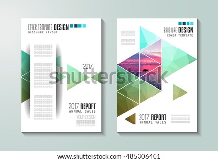 Brochure template, Flyer Design or Depliant Cover for business purposes. Elegant layout with space for text and images.