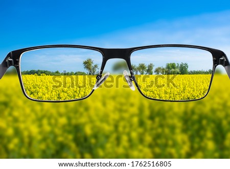 Similar – Image, Stock Photo farsighted | glasses help