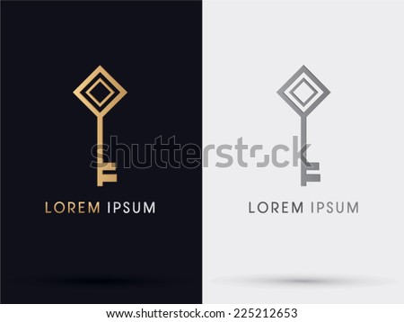 Key logo, symbol, icon,graphic,vector.