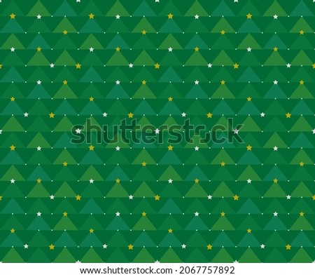 seamless pattern background with geometric decorative trees