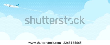 wide background of clouds and an airplane flying above them