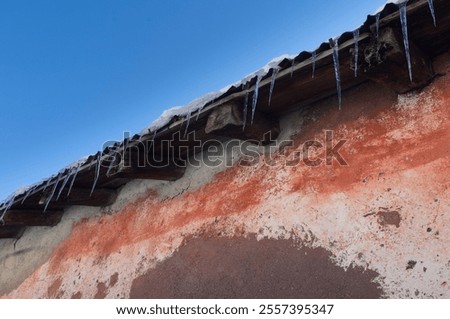 Similar – Image, Stock Photo ice stalactites winter