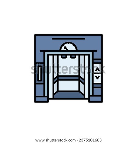elevator vector icon. real estate icon filled line style. perfect use for logo, presentation, website, and more. modern icon design color line style