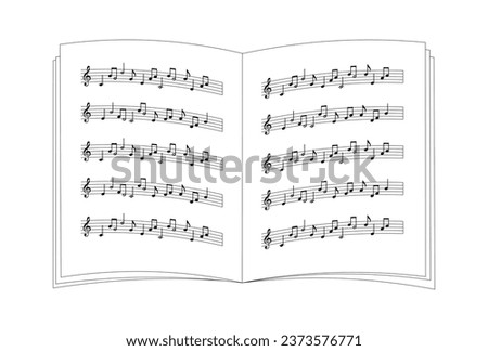 Illustration of music note, Vector illustration
