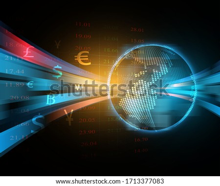 financial stock market abstract background