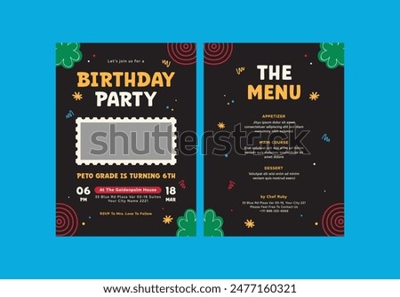 **Mixie Birthday Invitation Template**_ is clean, modern, simply style, and moreover it’s friendly use. It’s Quick And Easy to use to save your time. 