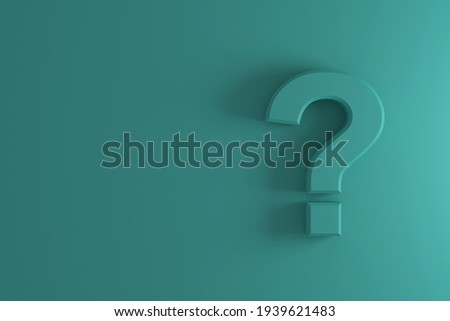 Question mark sign banner. 3D rendering. Foto stock © 