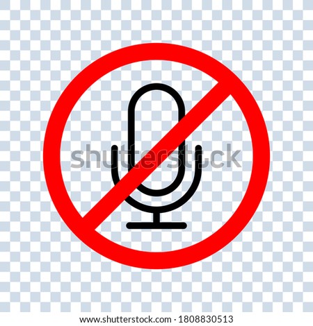 No Recoding Icon, Symbol Simple. editable icon vector illustration on blank background