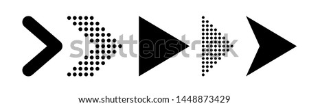 Set of new style black vector arrows isolated on white. Arrow icon. Arrow vector icon. Arrow. Arrows vector illustration collection