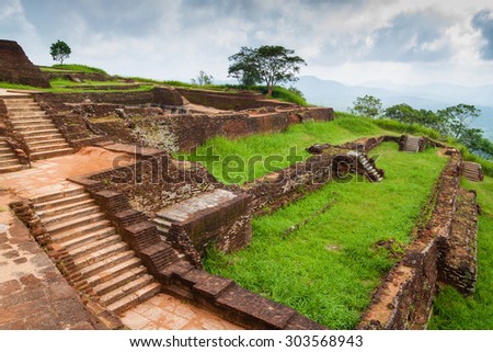 The ancient King\'s  palace of SIGIRIYA in Sri Lanka