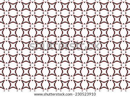 Orange Ethnic pattern. Abstract kaleidoscope fabric design.