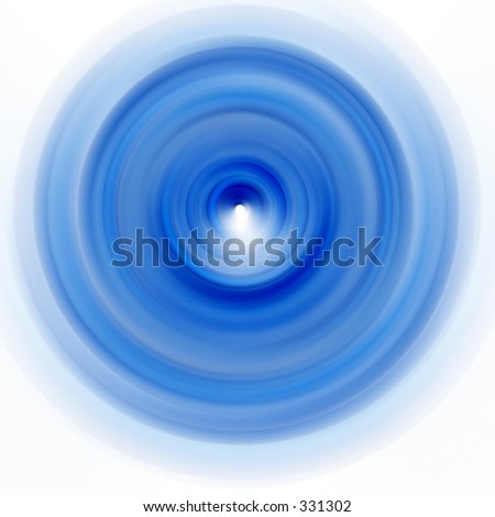 Blue Spinning Plate