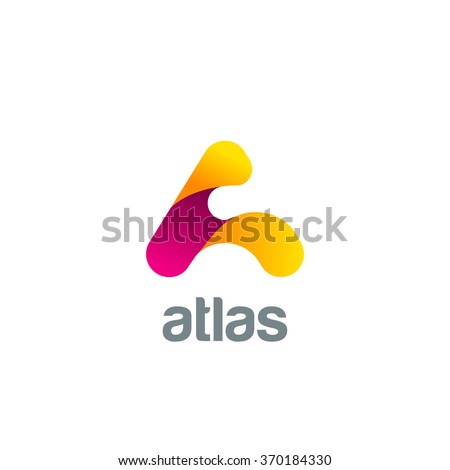 Creative Letter A Logo design vector template. Friendly funny ABC Typeface.
Colorful Alphabet collection. Type Characters Logotype symbols.
