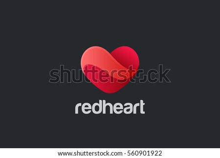 Heart Logo design vector template. St. Valentine day of love symbol.
Cardiology Medical Health care Logotype concept icon.