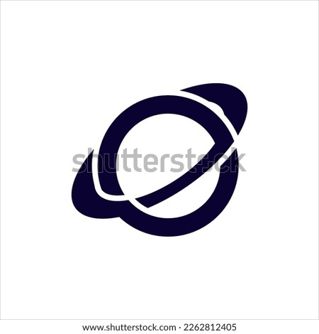 Space icons, Logos. Galaxy signs with Orbitz planets in round icon and radial rays of sunburst for logo IT, ecology, concept design from space exploration, astrology. Vector illustration