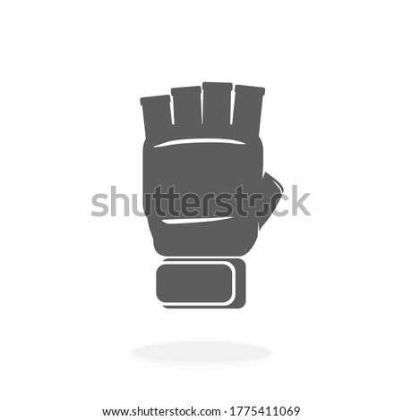 MMA glove Vector Icon for Mixed Martial Arts Illustration Symbol Sign 