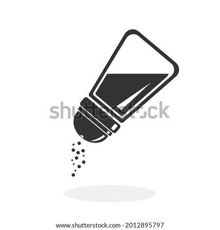 Salt Seasoning Flat Icon Vector illustration