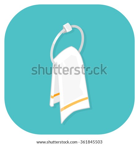 A vector isometric Icon of a bathroom towel.
Isometric hanging Towel vector icon
Bathroom Hygiene Concept - Cloth towel.
