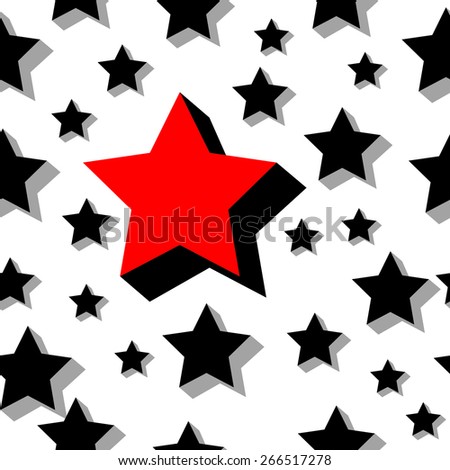 Star Seamless Pattern Stock Vector Illustration 266517278 : Shutterstock