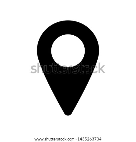 Location icon vector. Pin sign Isolated on white background.