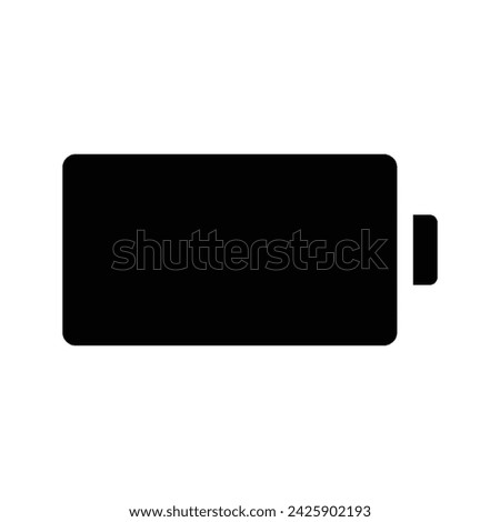 Battery icon. flat illustration of rewind vector icon for web