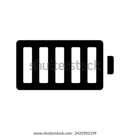 Battery icon. flat illustration of rewind vector icon for web