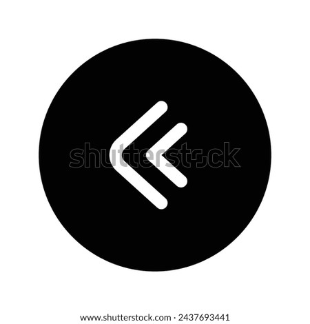 Left icon. flat illustration of vector icon