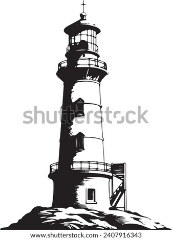 Similar – Image, Stock Photo old | Lighthouse of Neuwerk