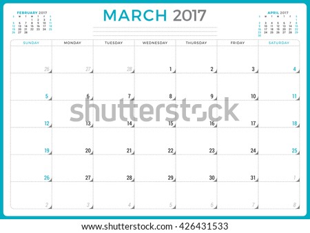 week calendar planner