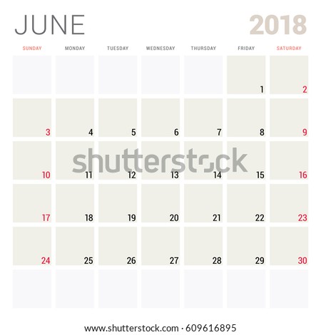 June 2016 Printable Calendar with Notes | Download Free Vector Art ...