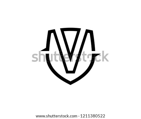 Letter V Shield Logo Template Design Vector, Emblem, Concept Design, Creative Symbol, Icon