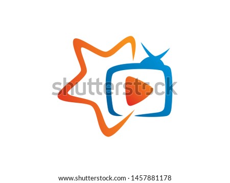 Star TV logo symbol or icon template