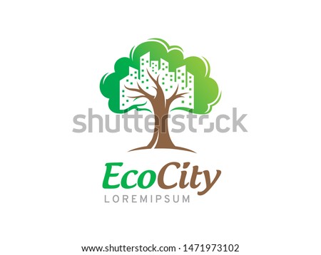 Eco City logo symbol or icon template
