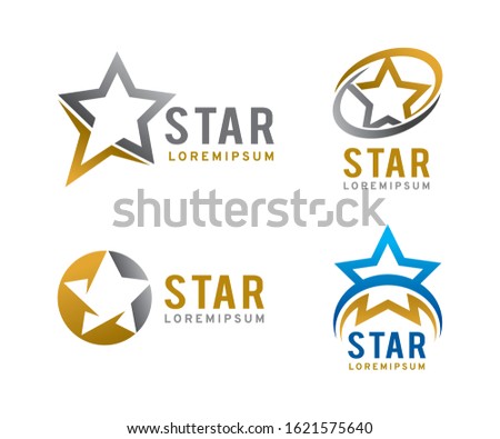 Star logo symbol or icon template