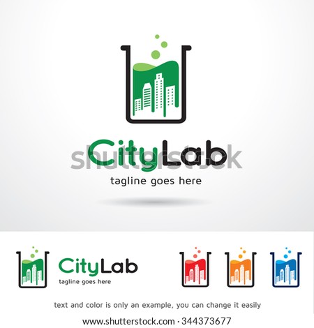 City Lab Logo Template Design Vector