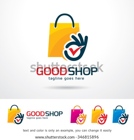 Good Shop Logo Template Design Vector