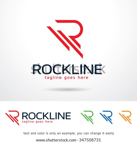 Rockline Letter R Logo Template Design Vector  Stock fotó © 