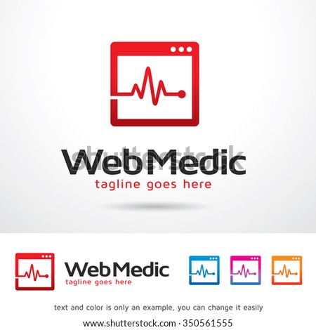 Web Medical Logo Template Design Vector 