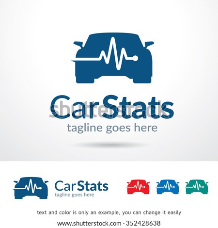 Car Stats Logo Template Design Vector