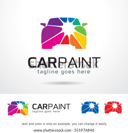 Car Paint Logo Template Design Vector