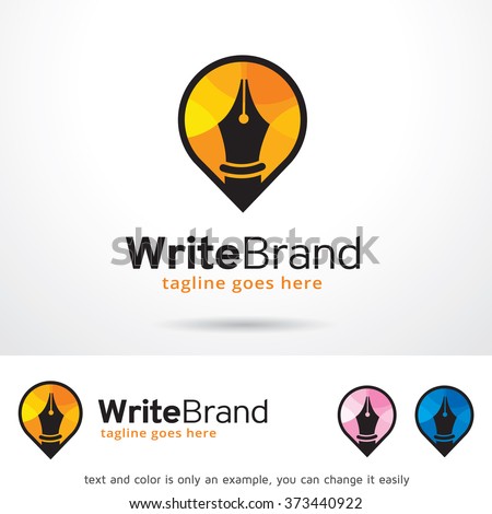 Write Brand Logo Design Template 