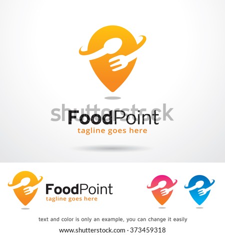 Food Point Logo Design Template 