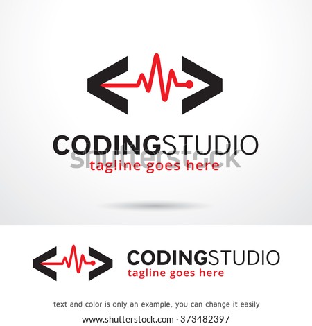 Coding Studio Logo Design Template 